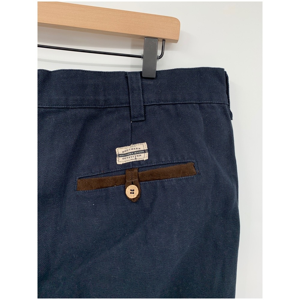 Southern Marsh Pants Mens 36x32 Navy Blue Canvas Cotton Duck Chino Workwear